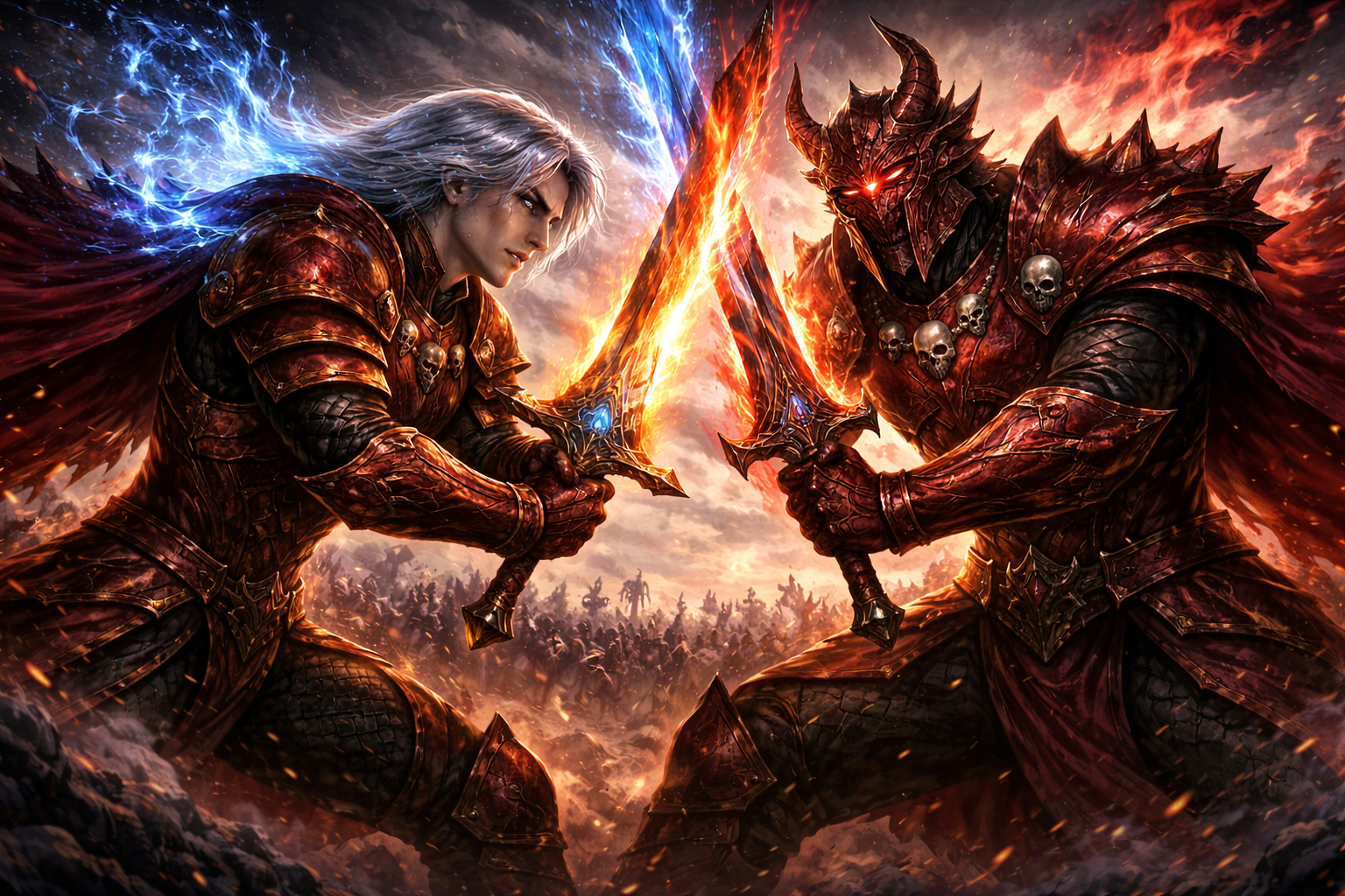 Epic clash of swords